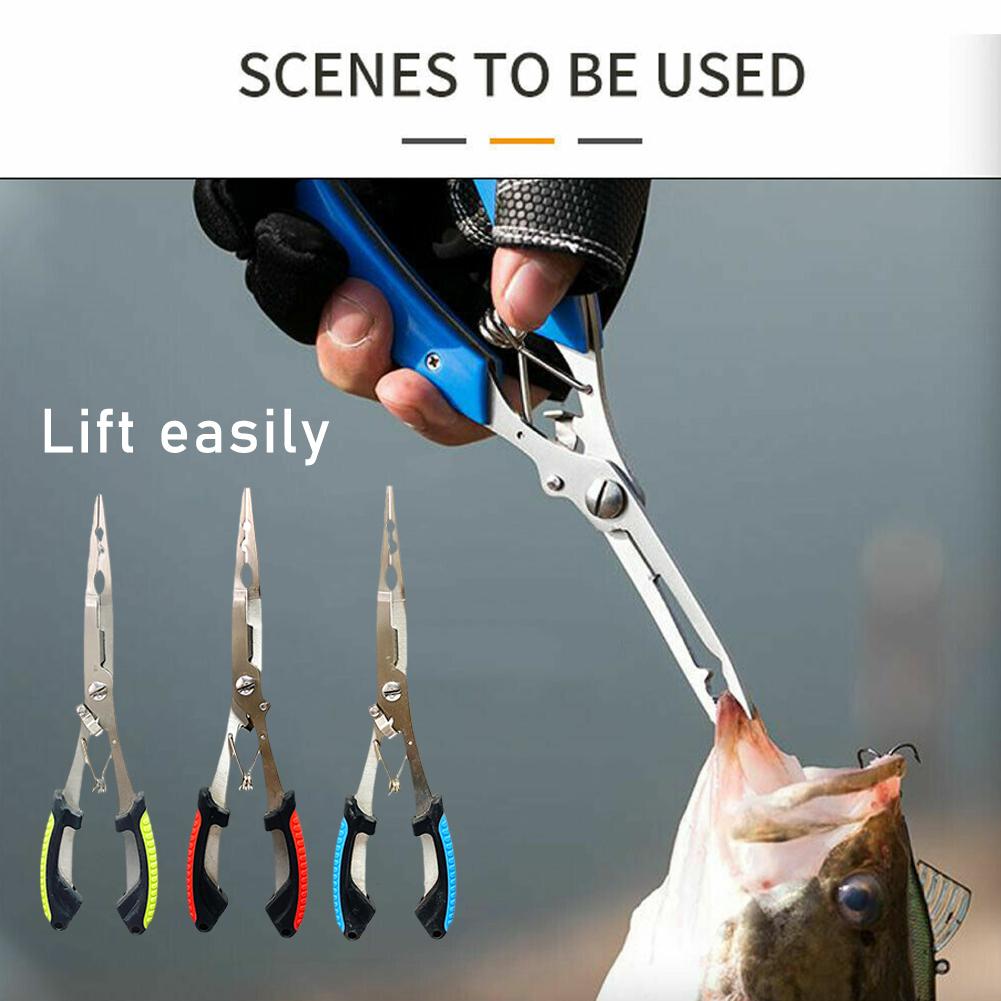 Fishing Belt - Długie szczypce wędkarskie chwytak nożycowy ze