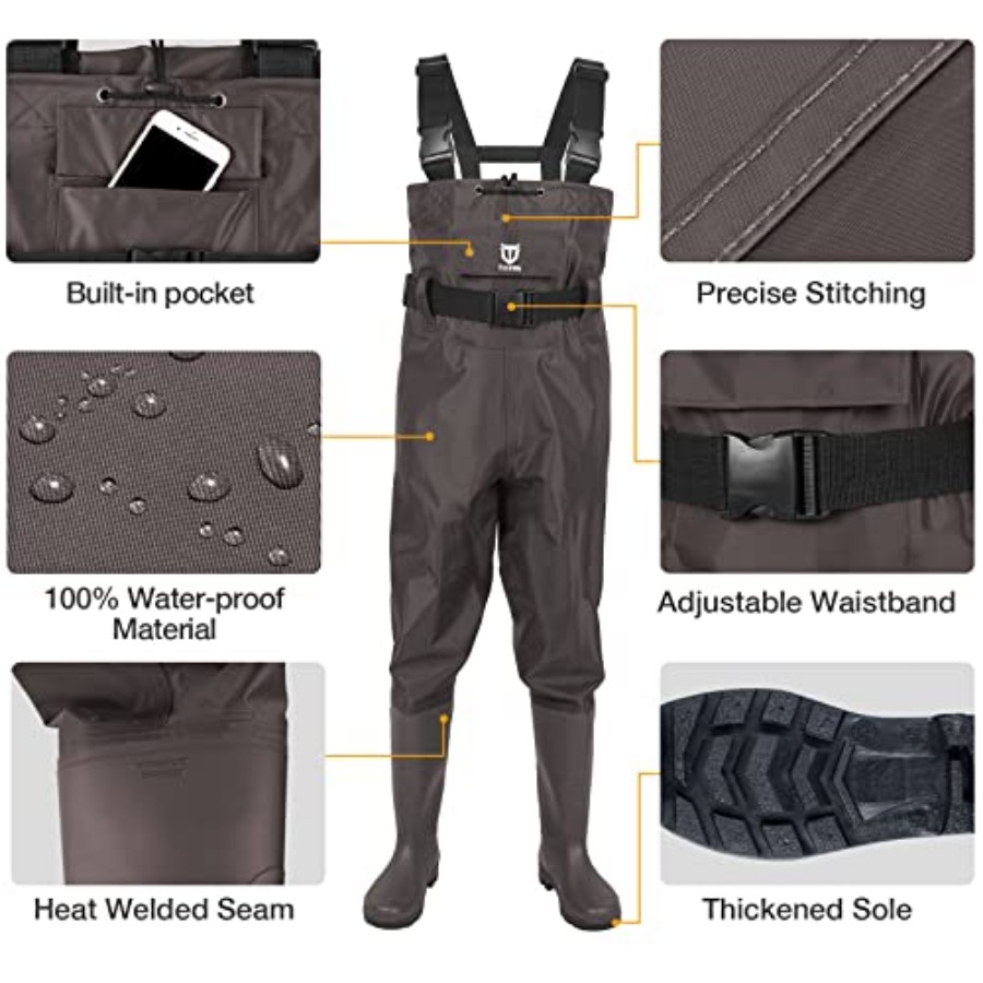 Wodery wędkarskie z butami, dw – Fishing Boots recenzja i cena