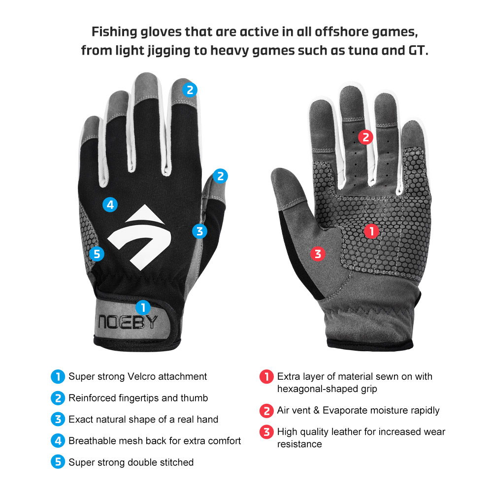 Rękawice wędkarskie NOEBY, ant – Fishing Gloves recenzja i cena